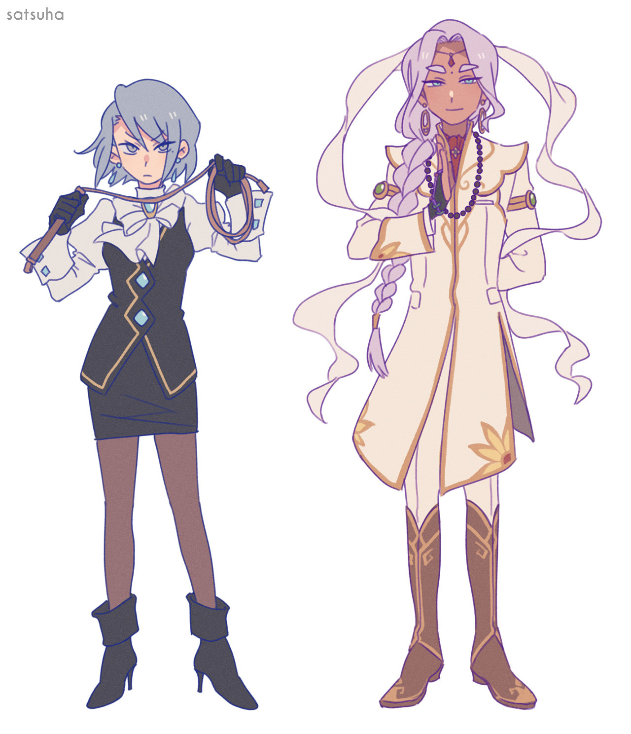 Franziska and Nahyuta standing side by side