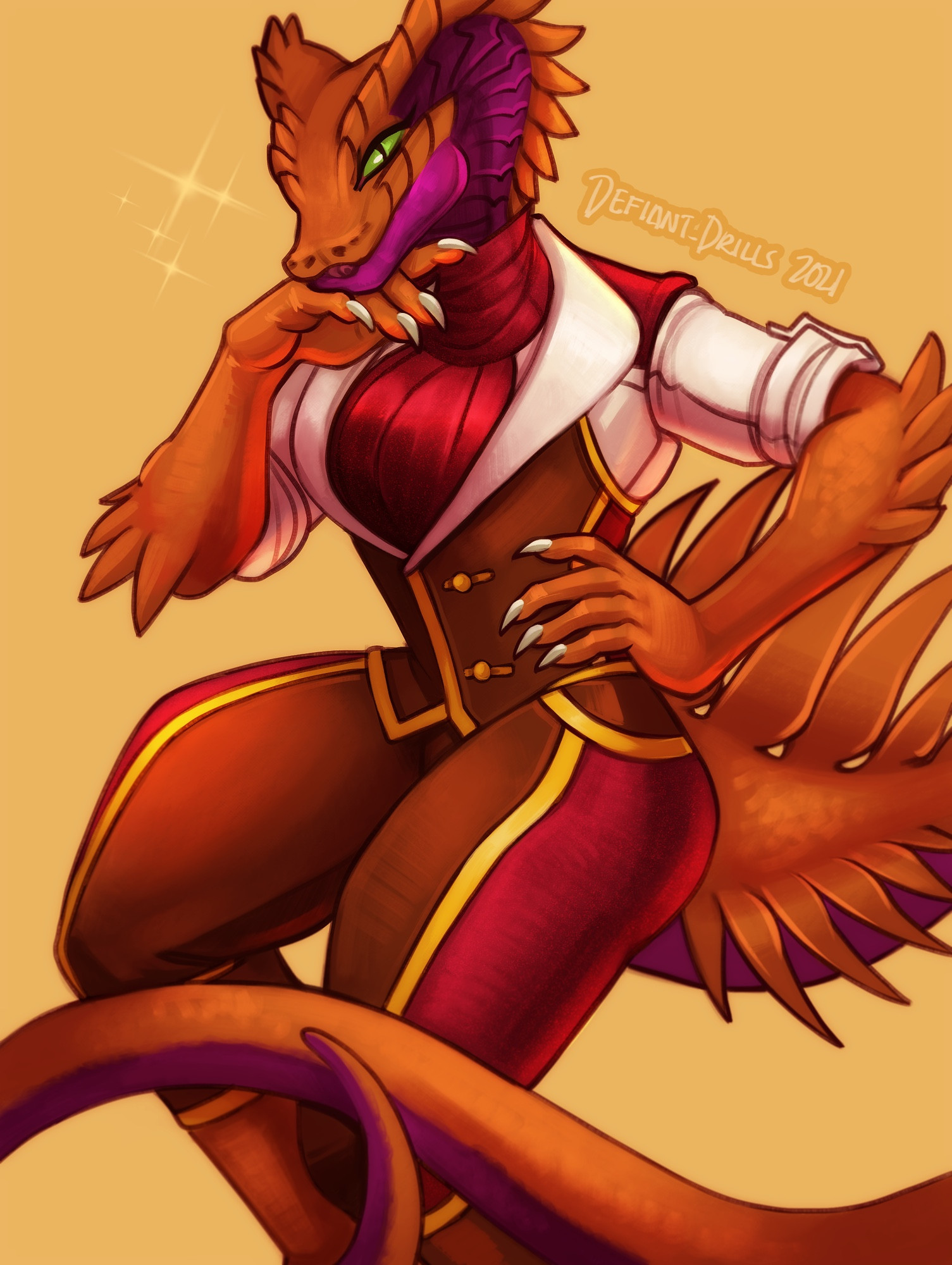 Dalea the anthro snake bartender (they/them)