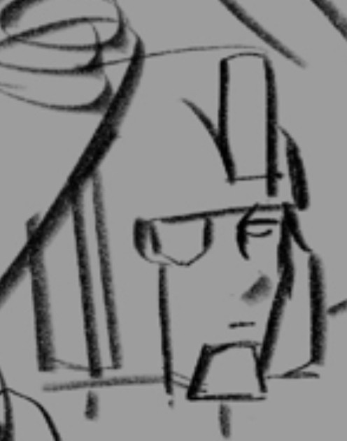 Close up of Perceptor’s annoyed face