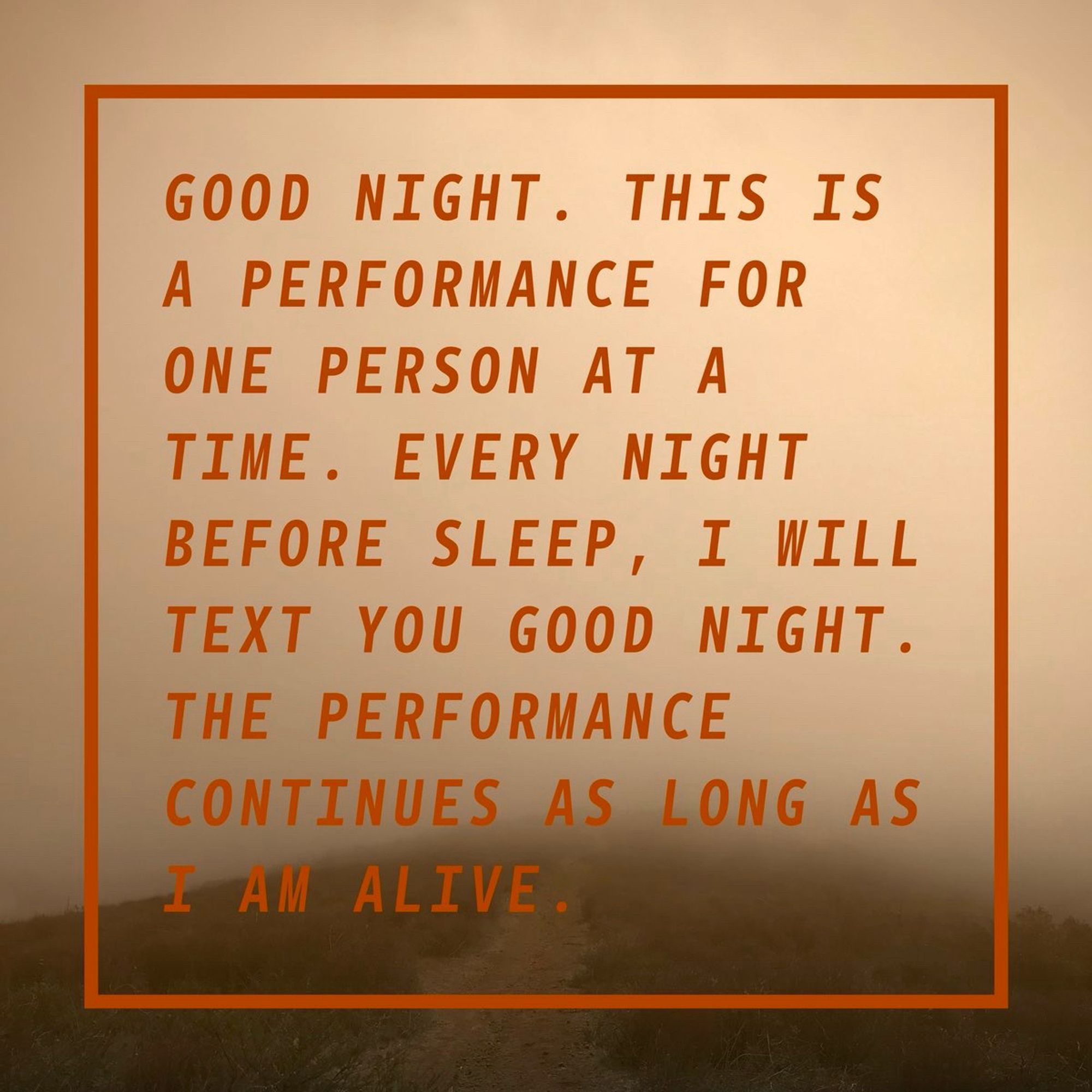 A square image featuring a text in red capital letters outlining the rules of the Good Night performance.

Lauren Lee McCarthy: “Good Night,” 2021