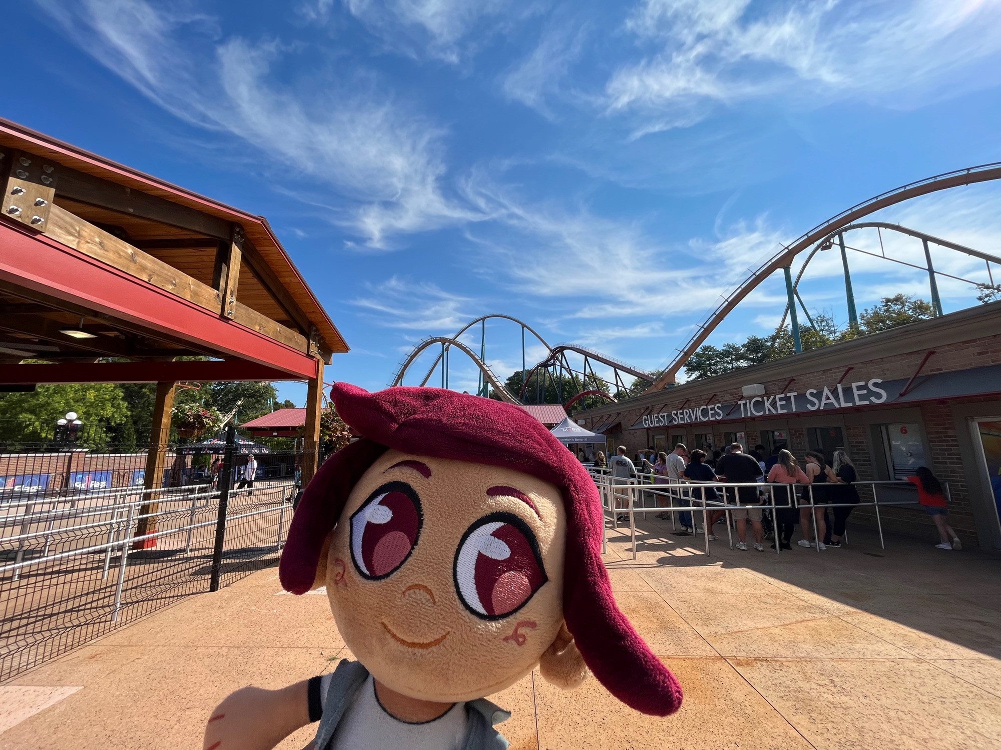 Molly plushie at Six Flags Over Georgia!