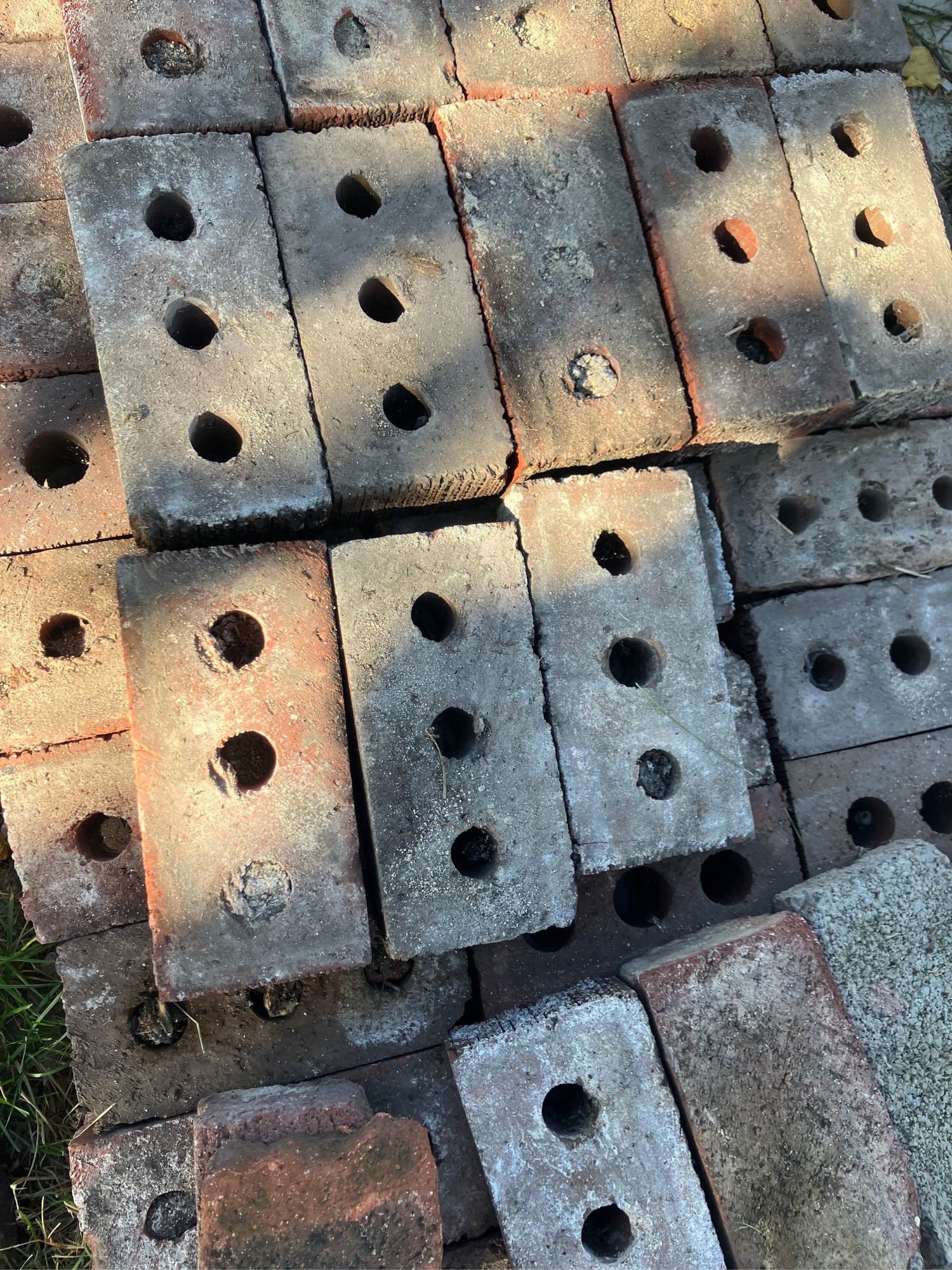 Bricks with three holes in them 