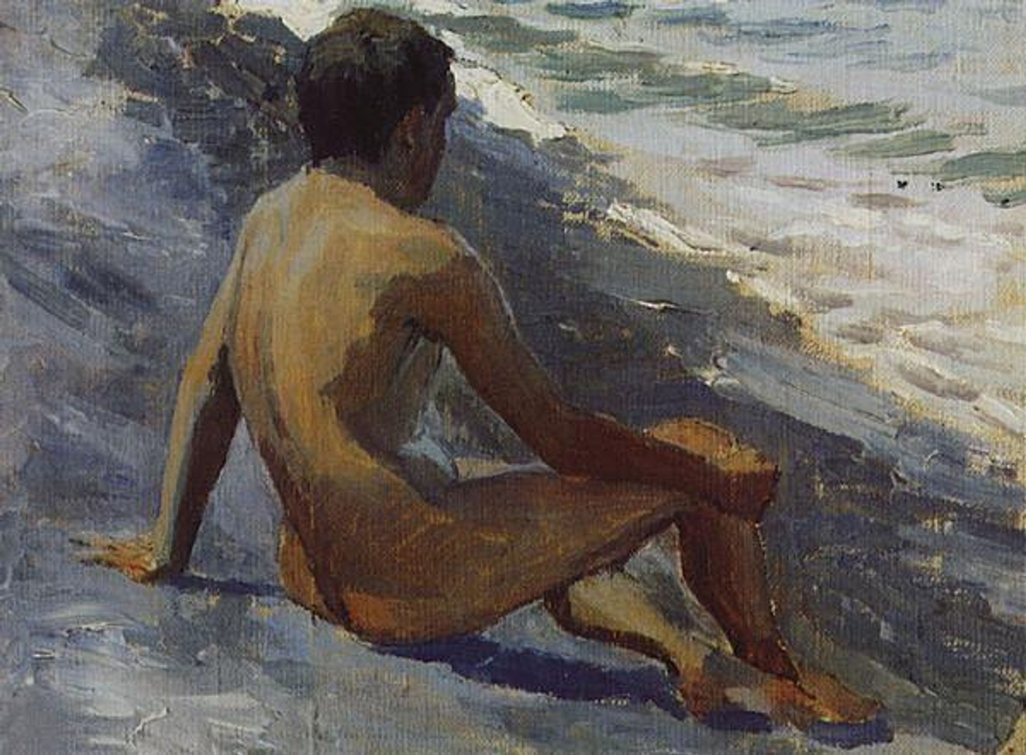 Boy at the seashore