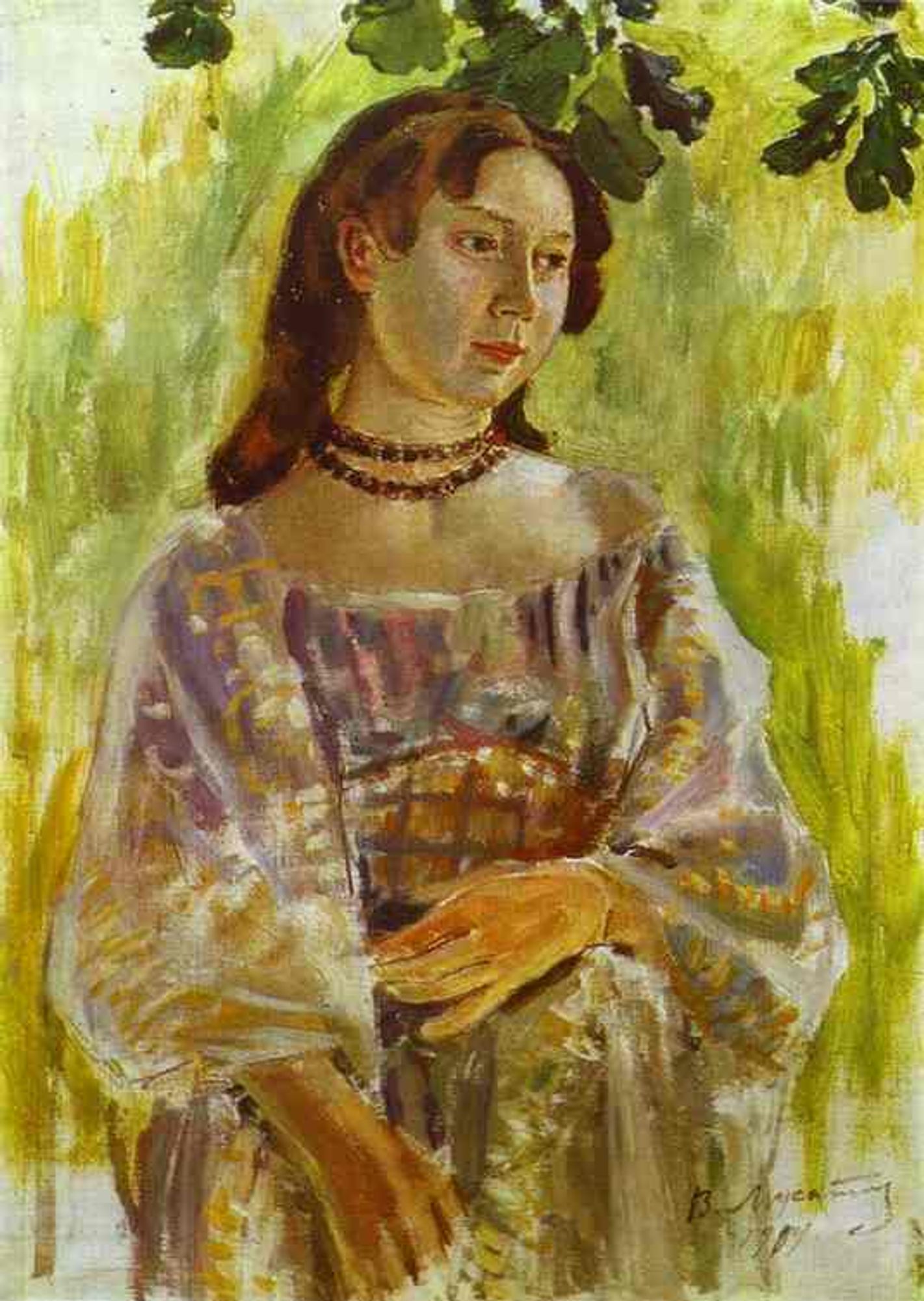 Young Girl with a Necklace