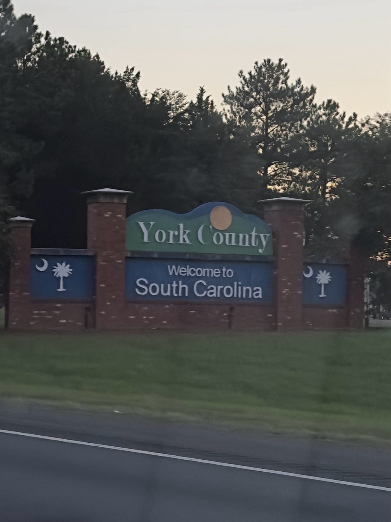 Welcome to South Carolina highway sign