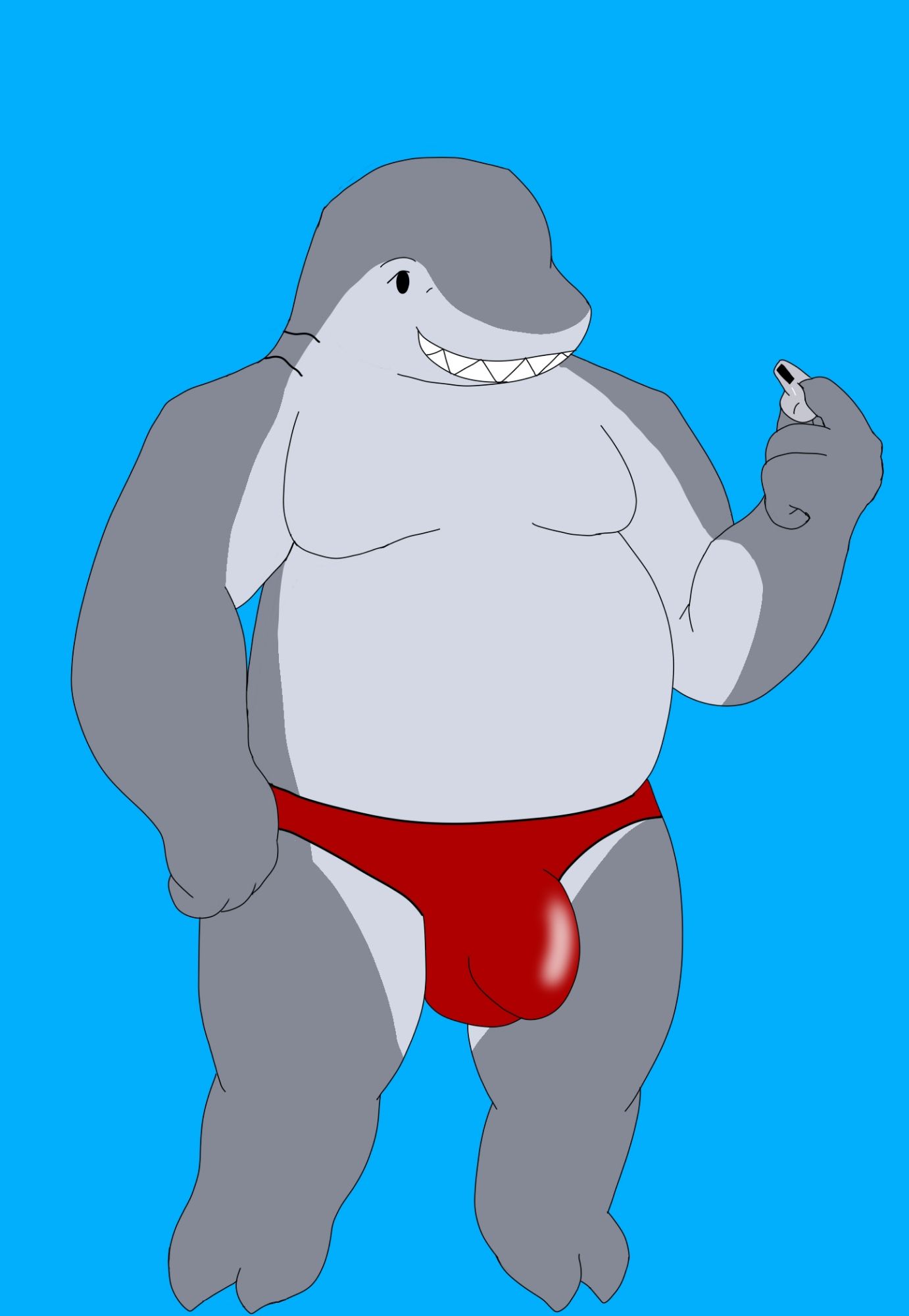 Lifeguard king shark to the rescue