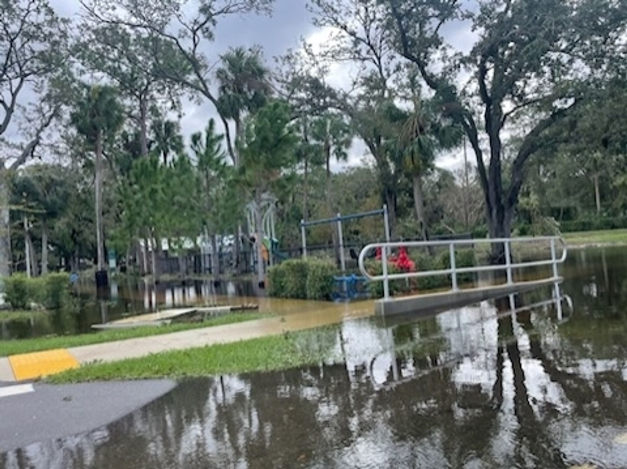 flooded park