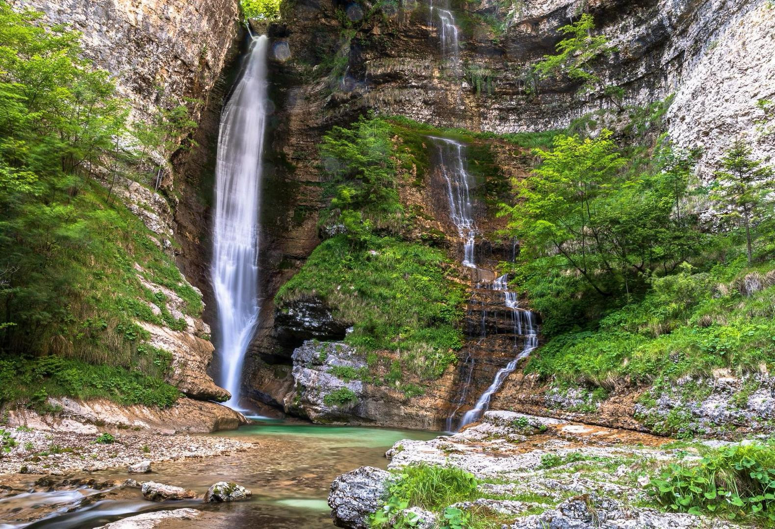 Cascata del Salton, Lamon (BL), Italy.