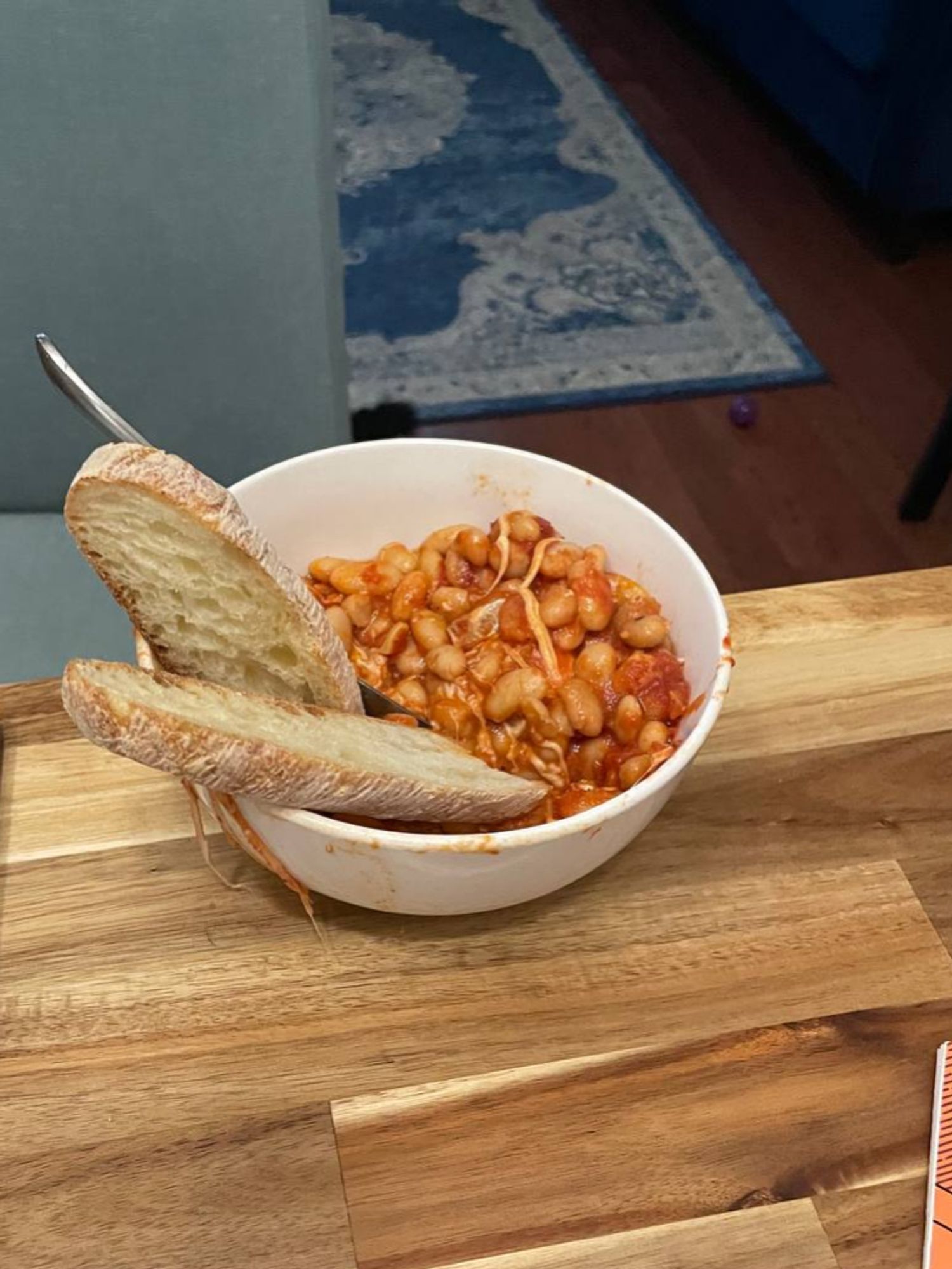 picture of the meal now that I have scooped it into the bowl.

https://web.archive.org/web/20240530060452/https://cooking.nytimes.com/recipes/1019681-cheesy-white-bean-tomato-bake