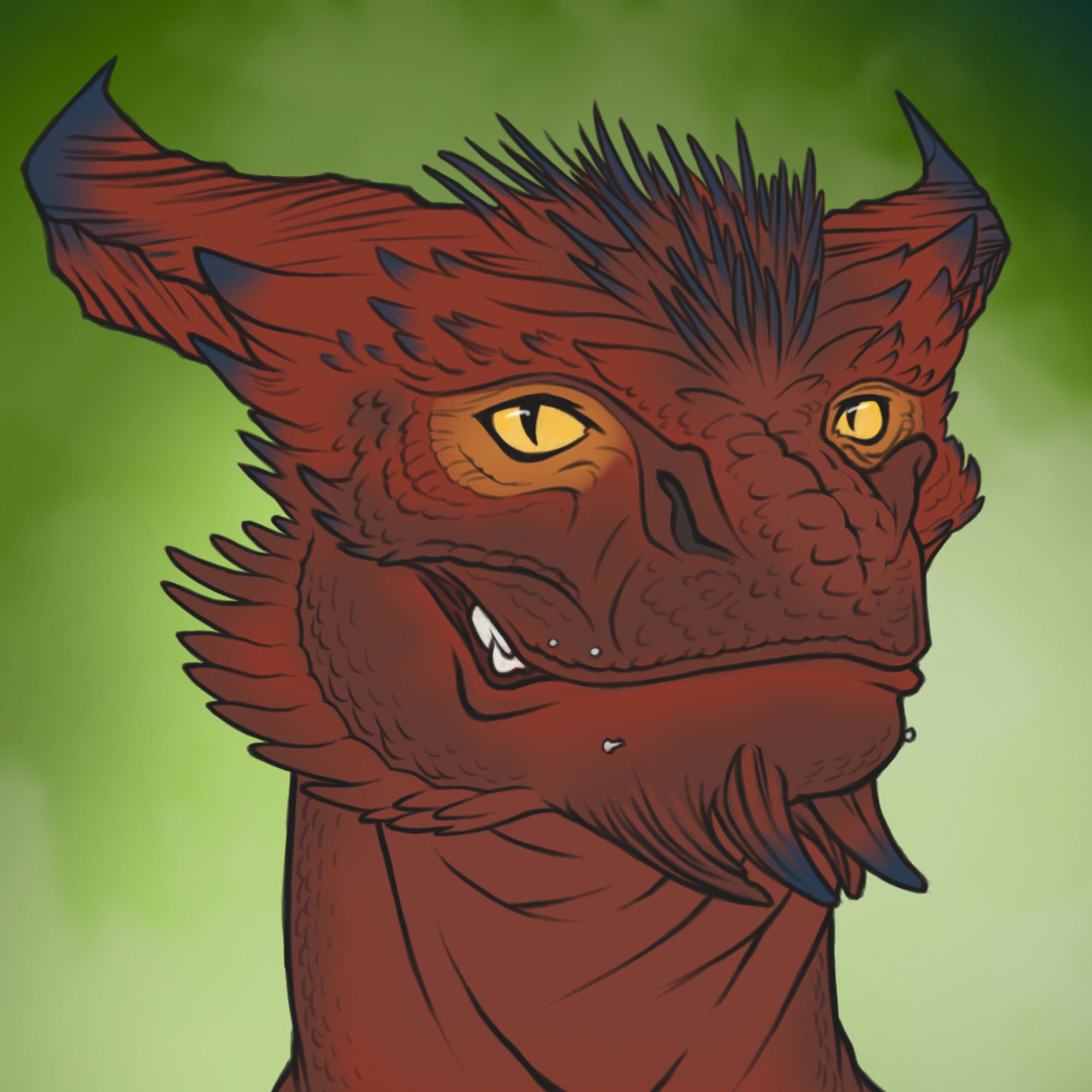 Dragonborn character art for a client playing Baldur's Gate 3.