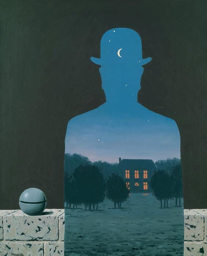 "Il donatore felice" by René Magritte