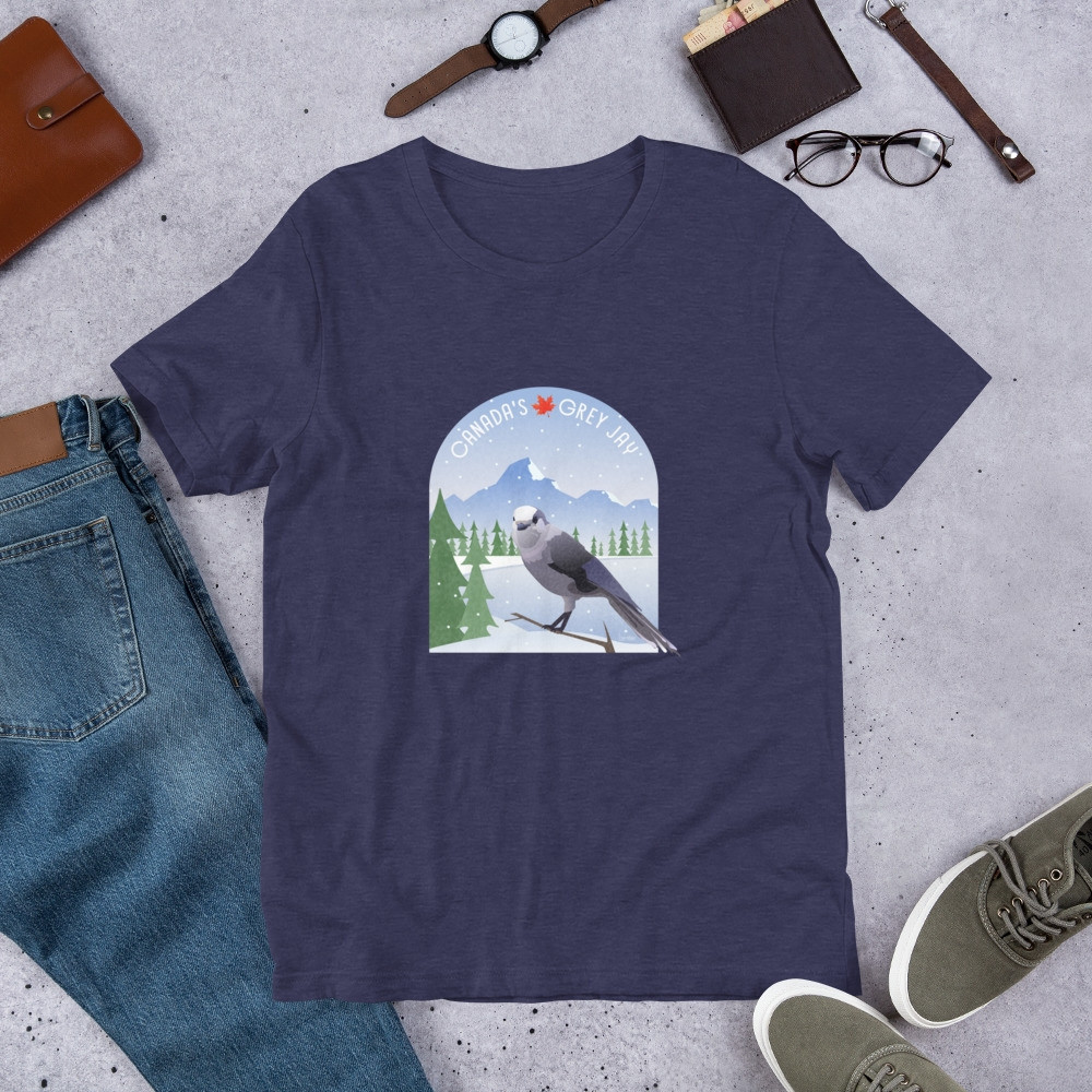 Canada's Grey Jay - unisex t-shirt