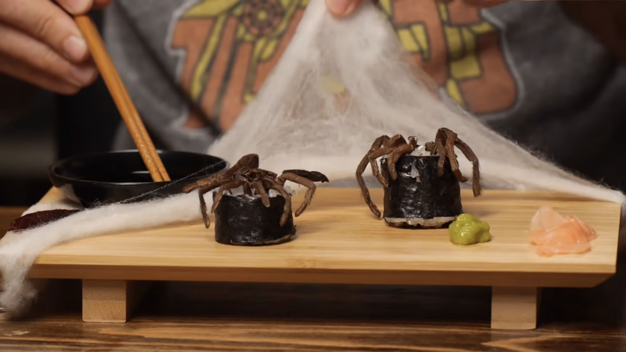 Tarantulas in sushi