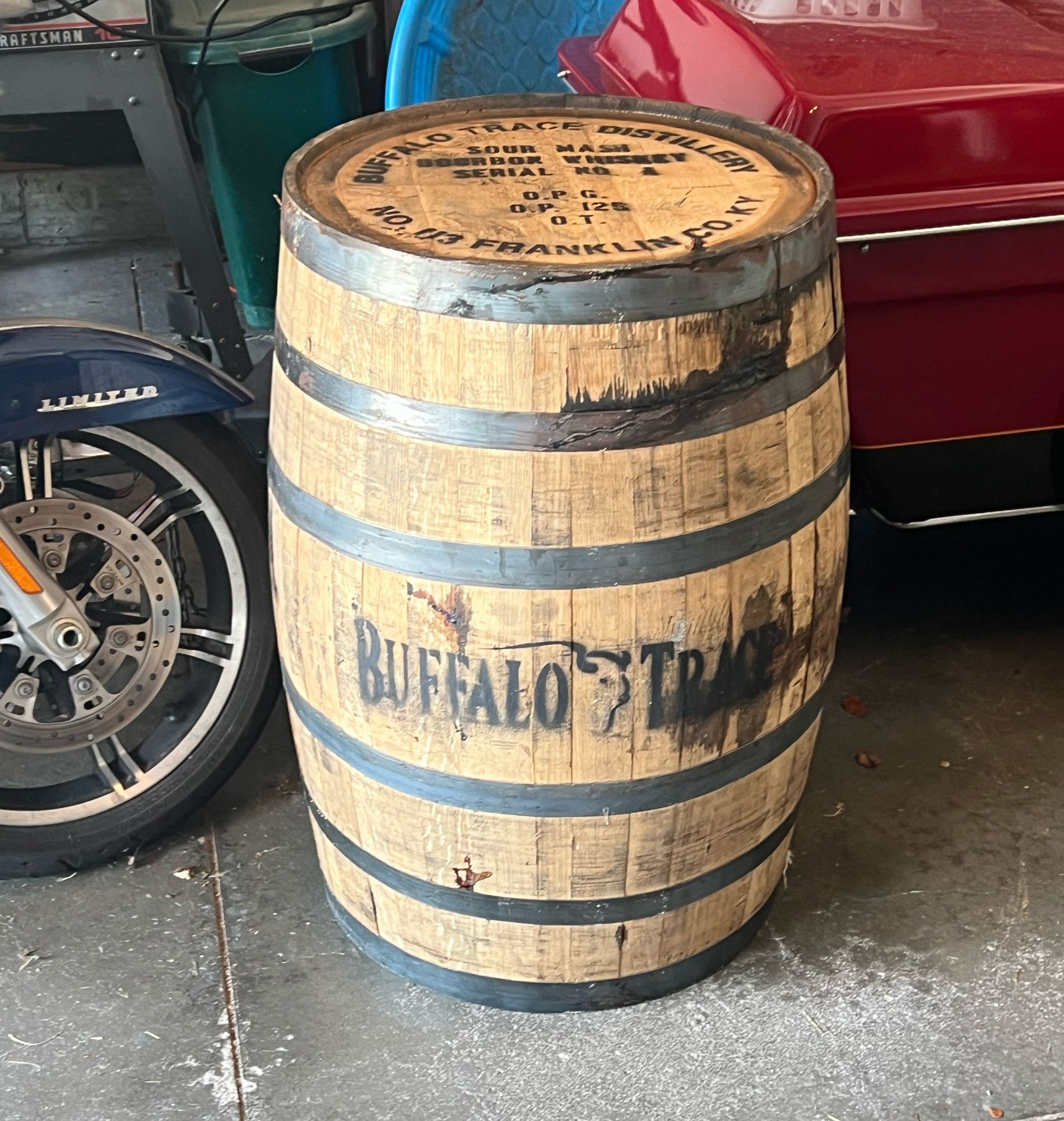 Buffalo Trace bourbon barrel