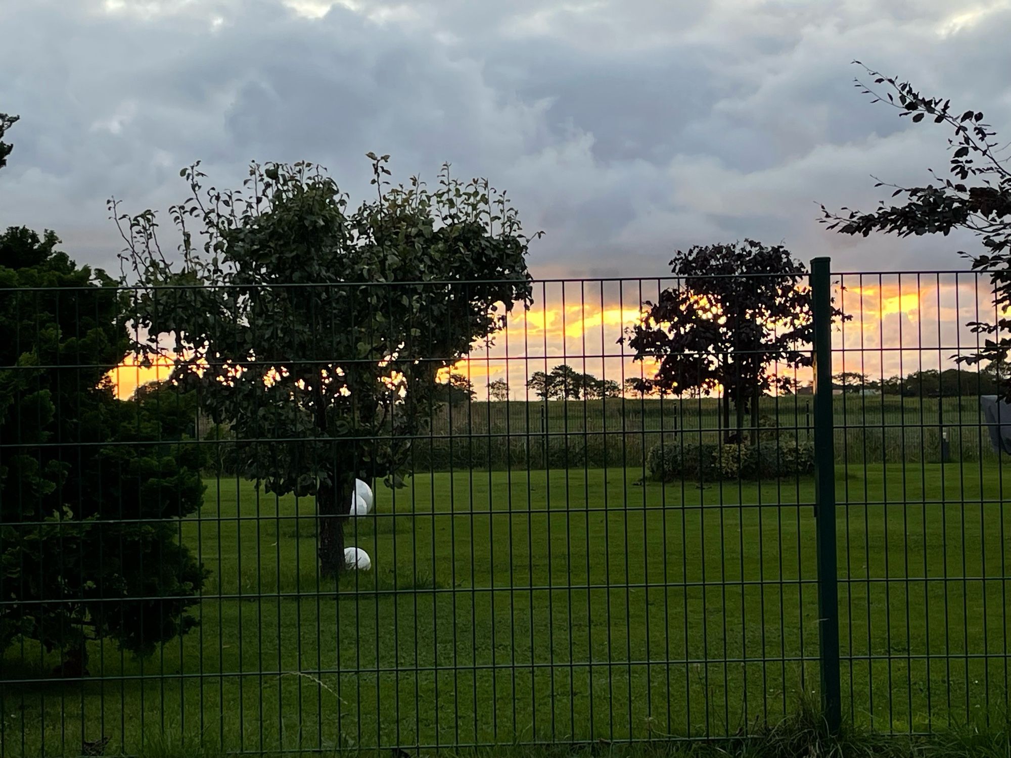 Wolken mit abendlicher Beleuchtung