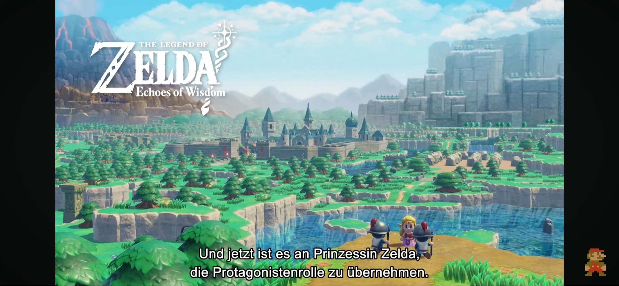 Screenshot von „Zelda: Echoes of Wisdom“ mit Zelda als Spielfigur