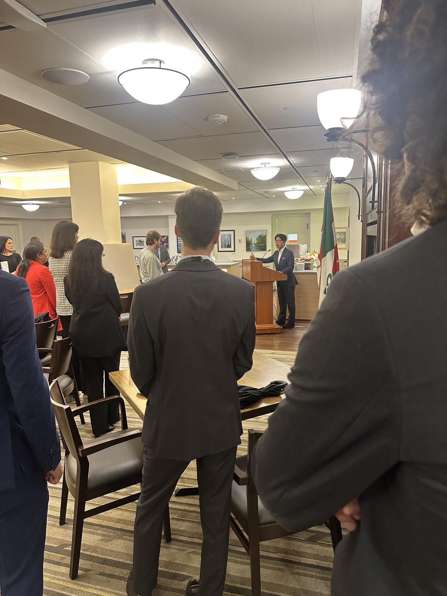 reception at Queen's Park that MPP Kristyn Wong-Tam is speaking at