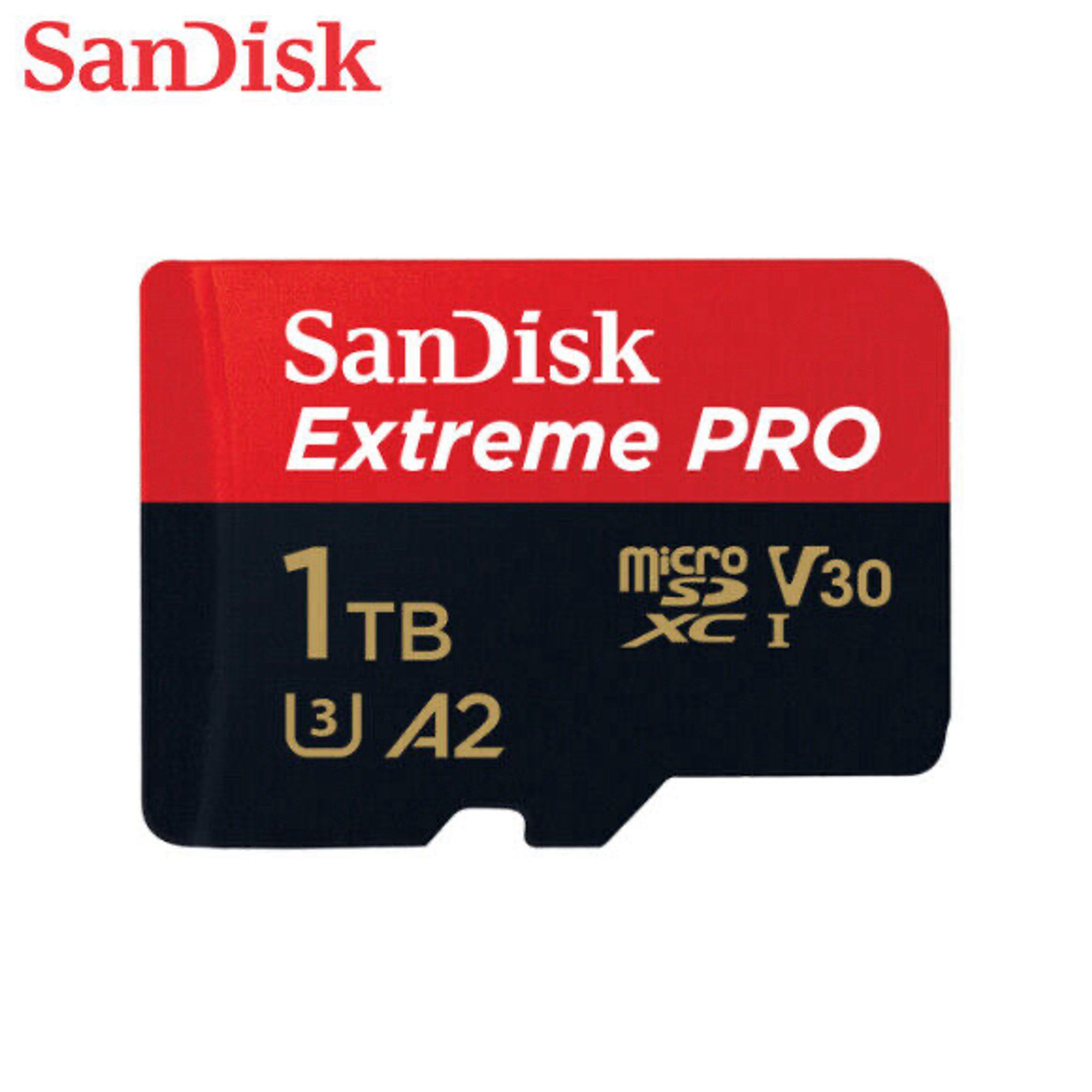 Sandisk 1 terabyte micro sd card, about the same size as the floppy disk on the 1980s magazine cover.