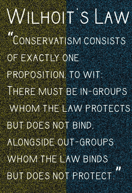 Image of the text of Wilhoit's Law