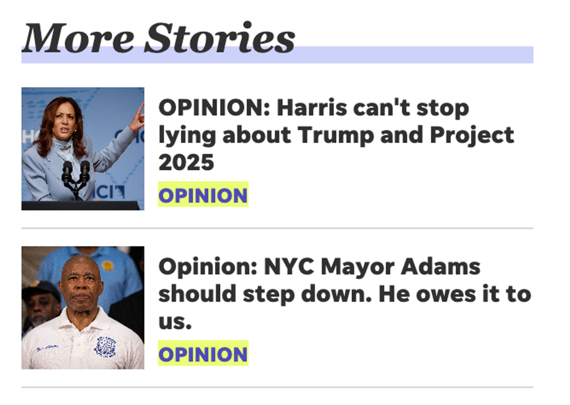 USA Today screenshot:

More stories
OPINION HARRIS CAN'T STOP LYING ABOUT TRUMP AND PROJECT 2025