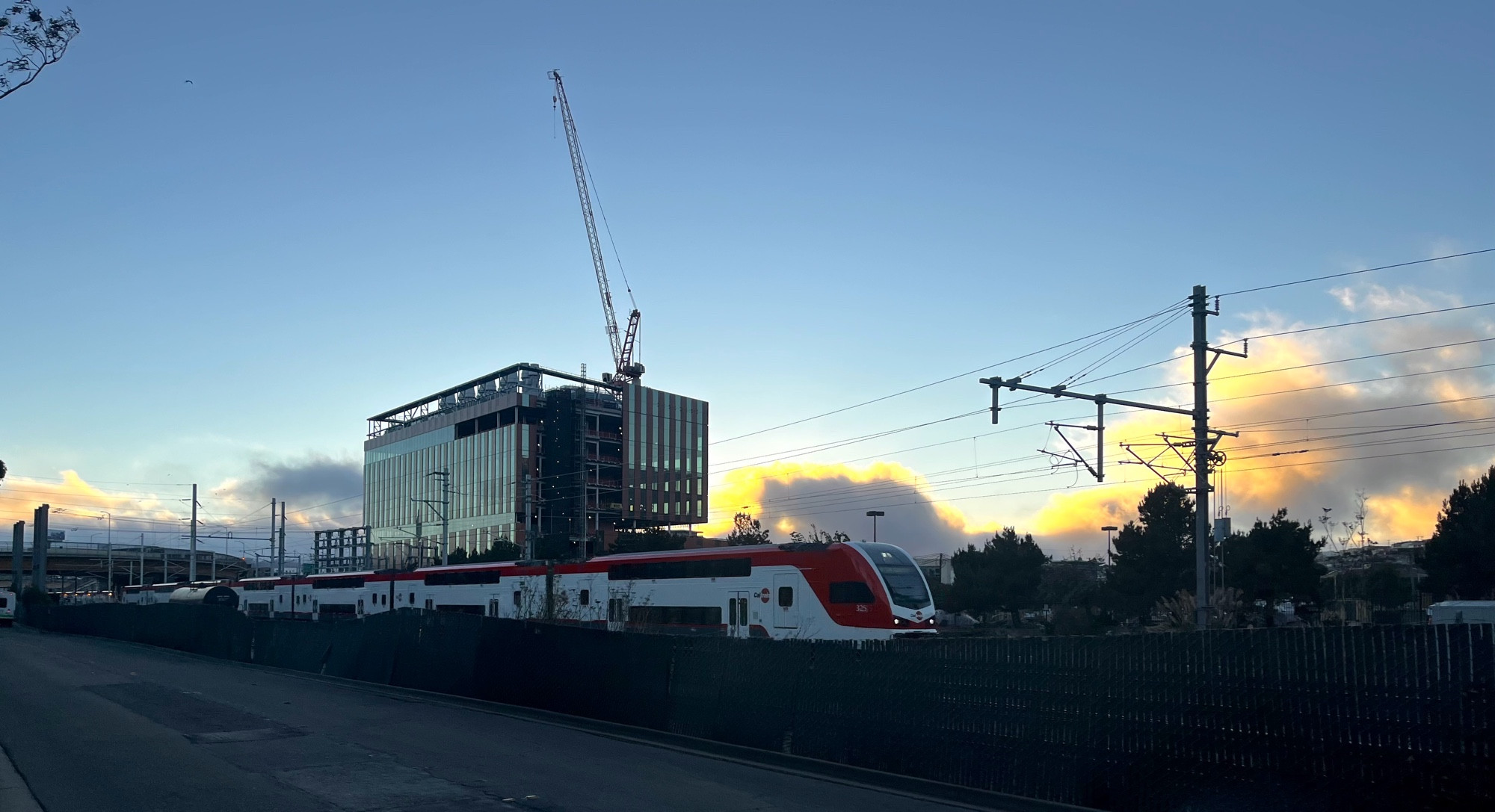 Caltrain in south sf 