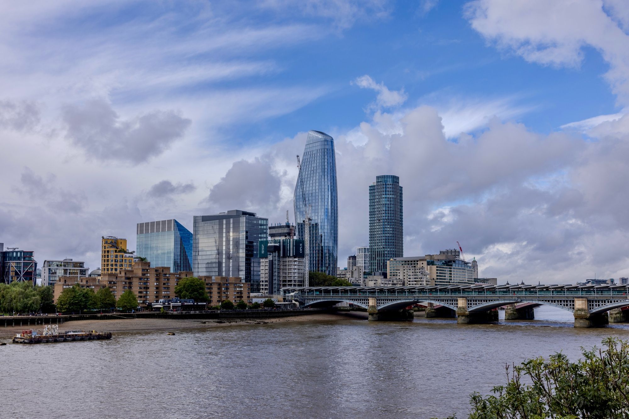 Gratte-ciel de blackfriars à la rive sud de la Tamise