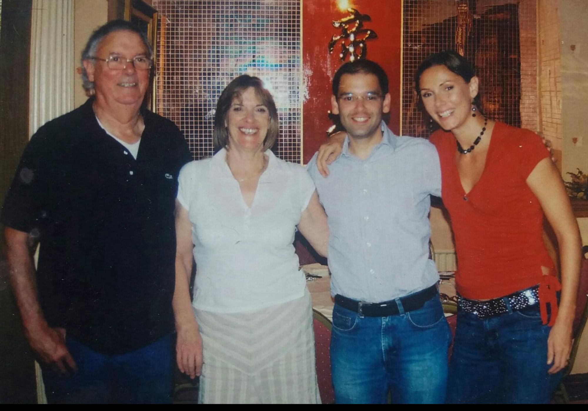 (L-R) Dad, Mum me and my sister.