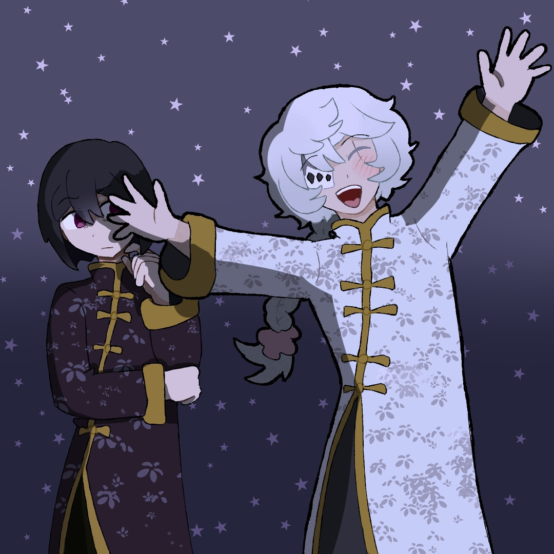 Nikolai and fyodor watching the stars