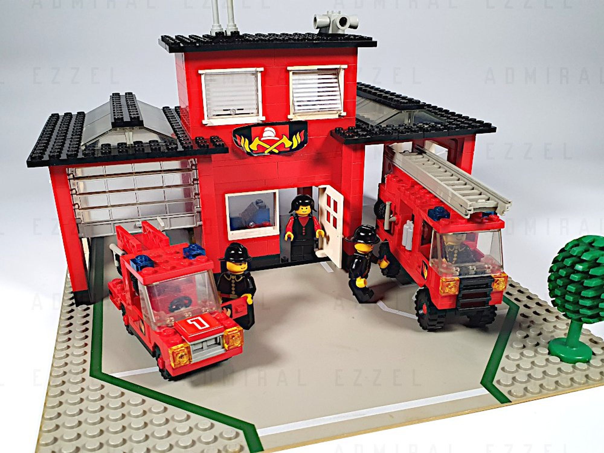 #LEGO #firestation #6382 #manual #completed