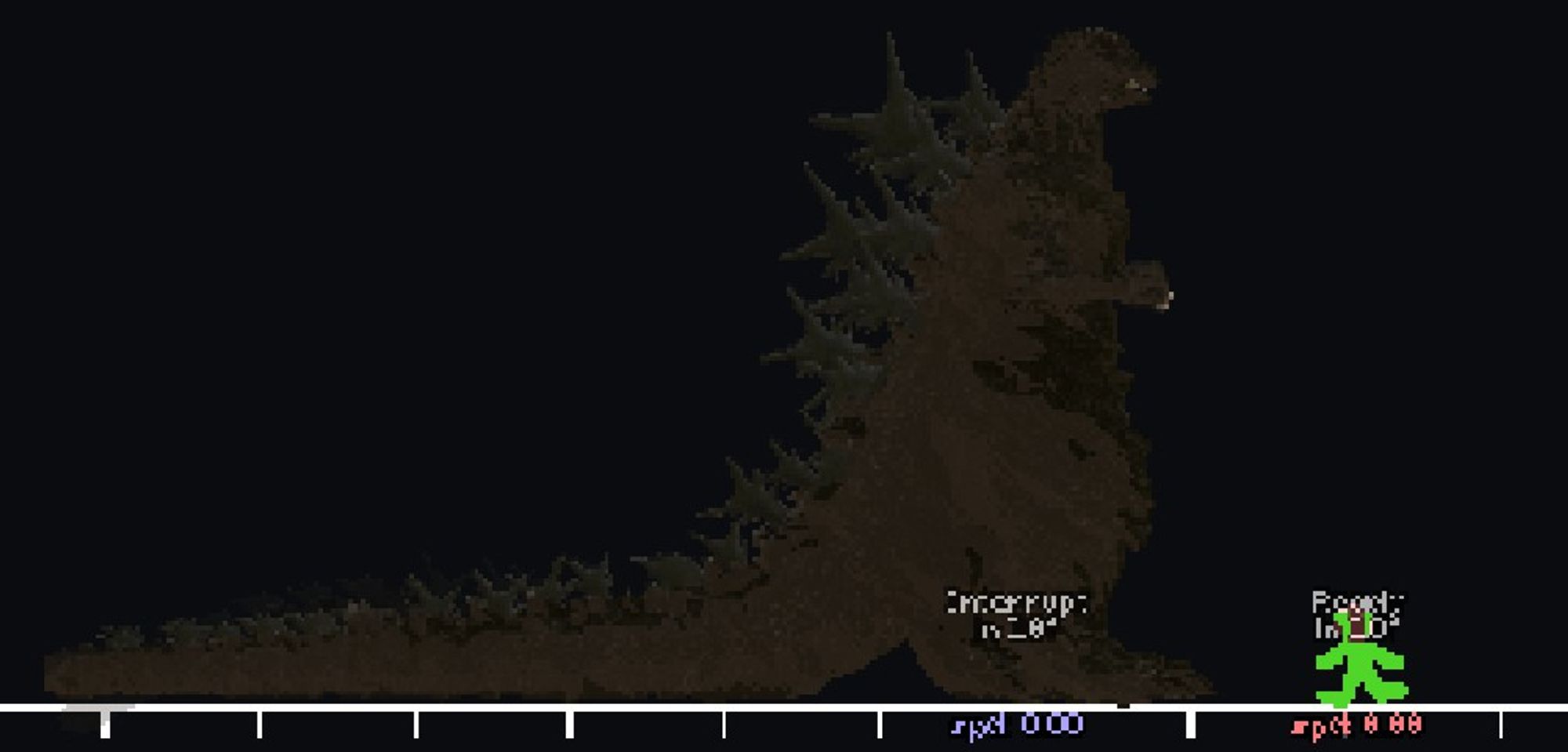 Size Comparison between Godzilla and Ninja within YOMI Hustle