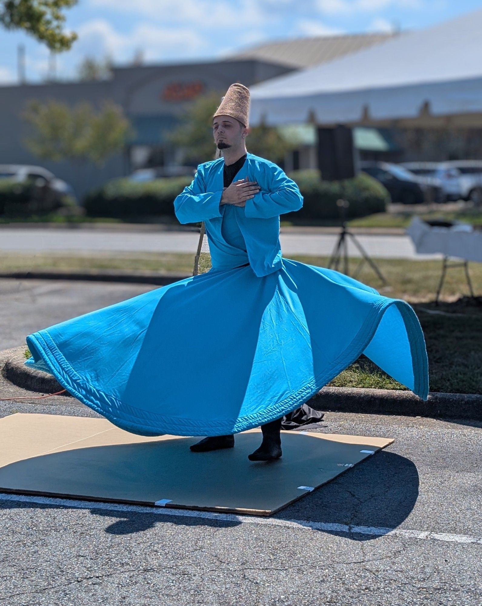 Whirling Dervish in blue