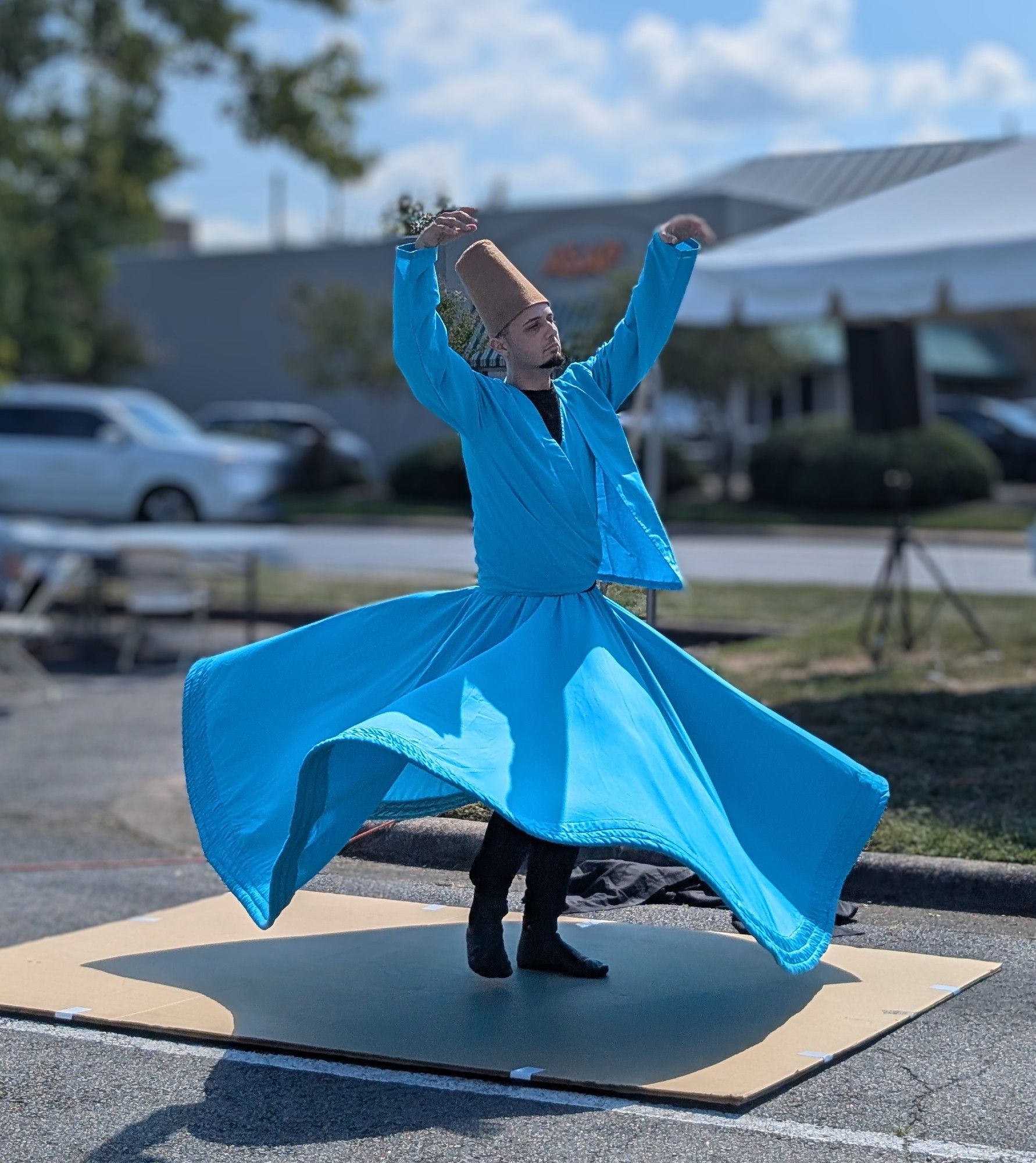 Whirling Dervish in blue