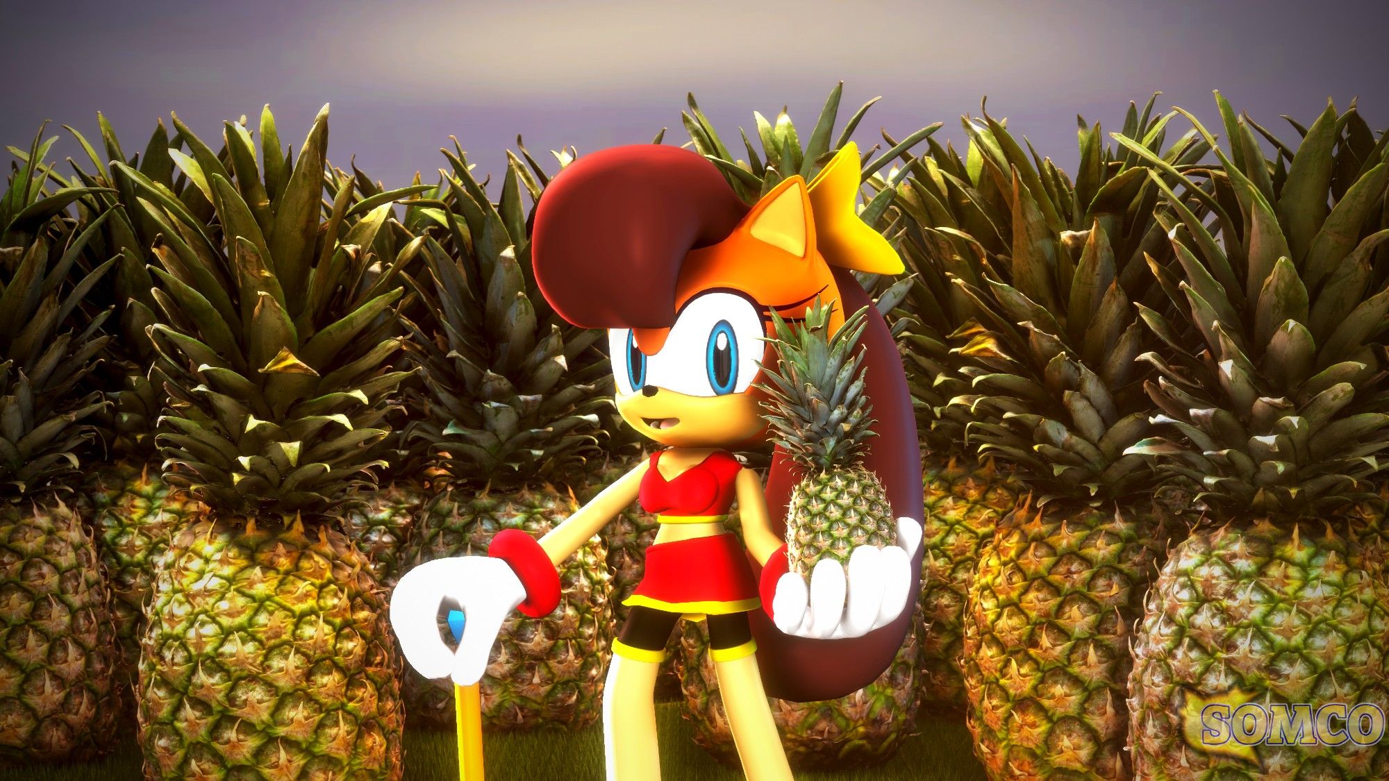 I wonder what Tiara would like to do with all those pineapples.