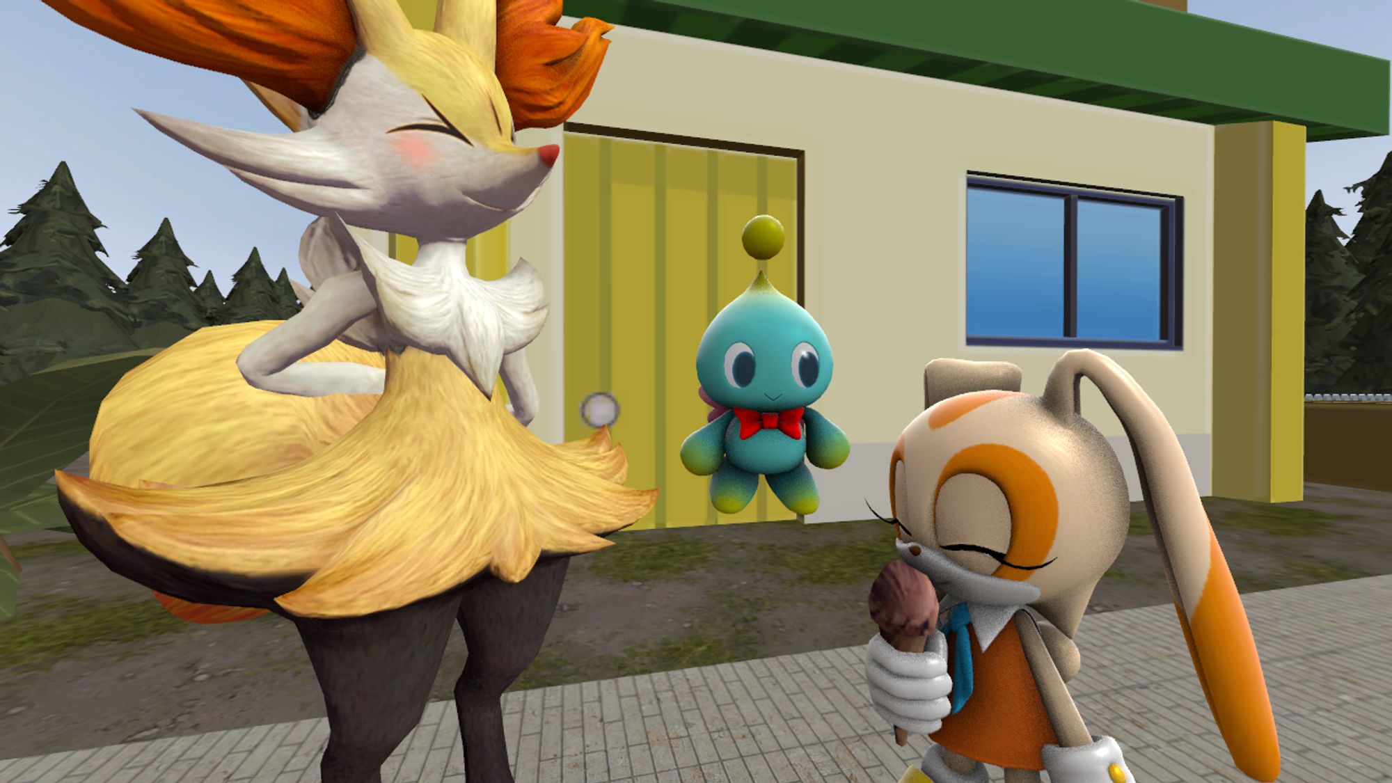 [SFM] Cream, Cheese And Braixen