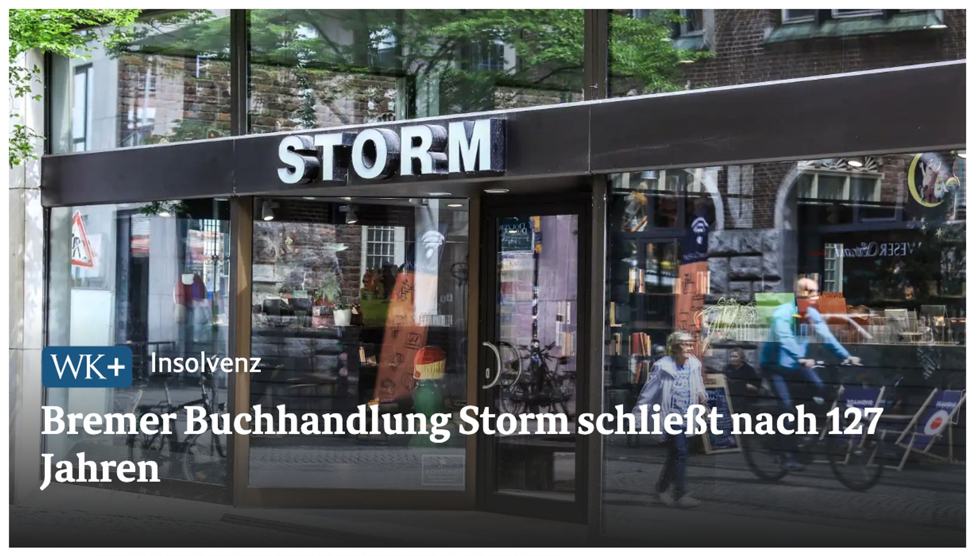 Bremer Buchhandlung Storm schließt nach 127 Jahren.