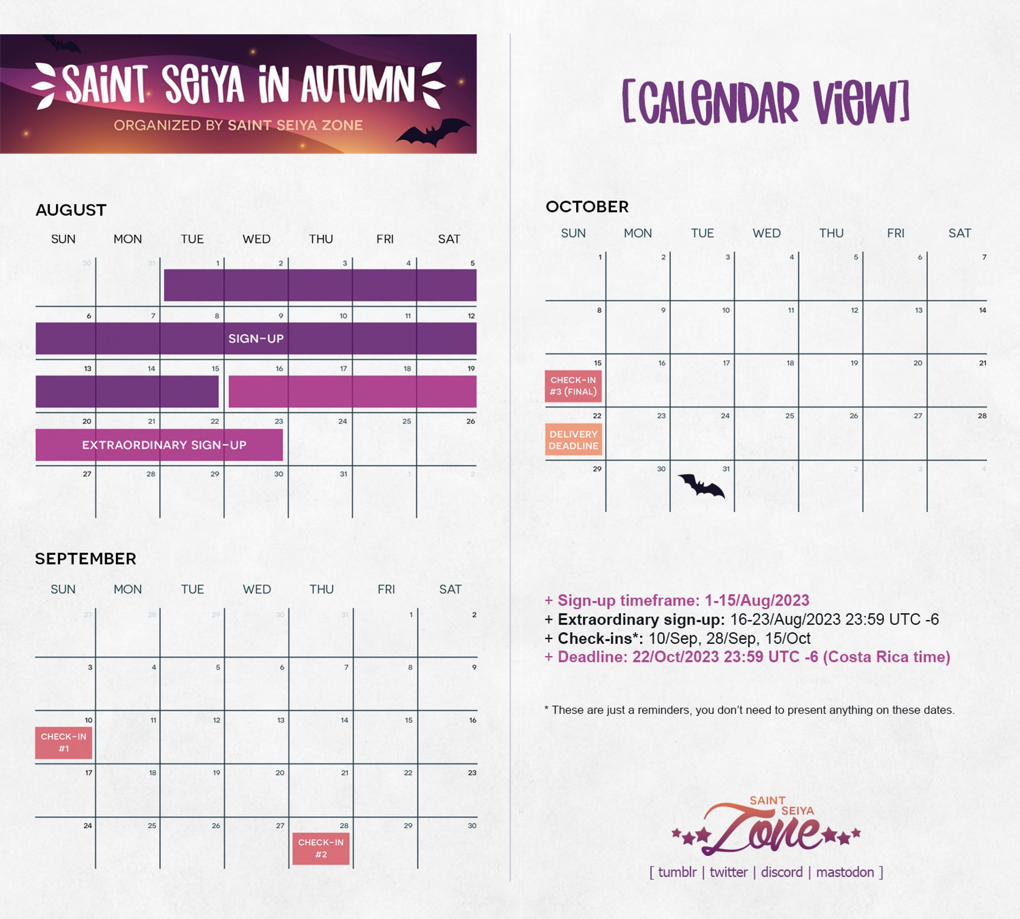 Image depicting the calendars. Please check the link provided for a text version