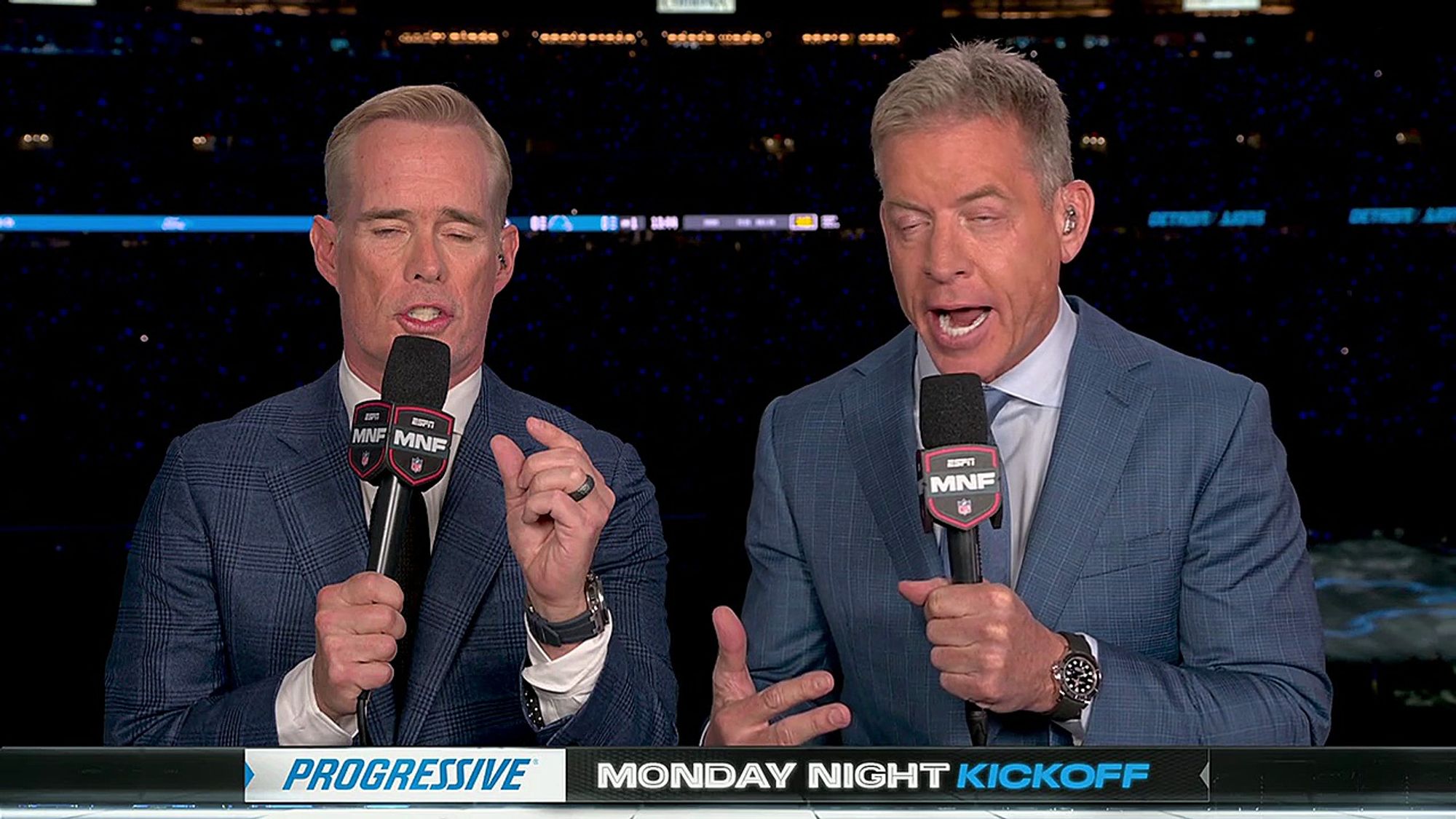 It's Joe Buck and Troy Aikman.