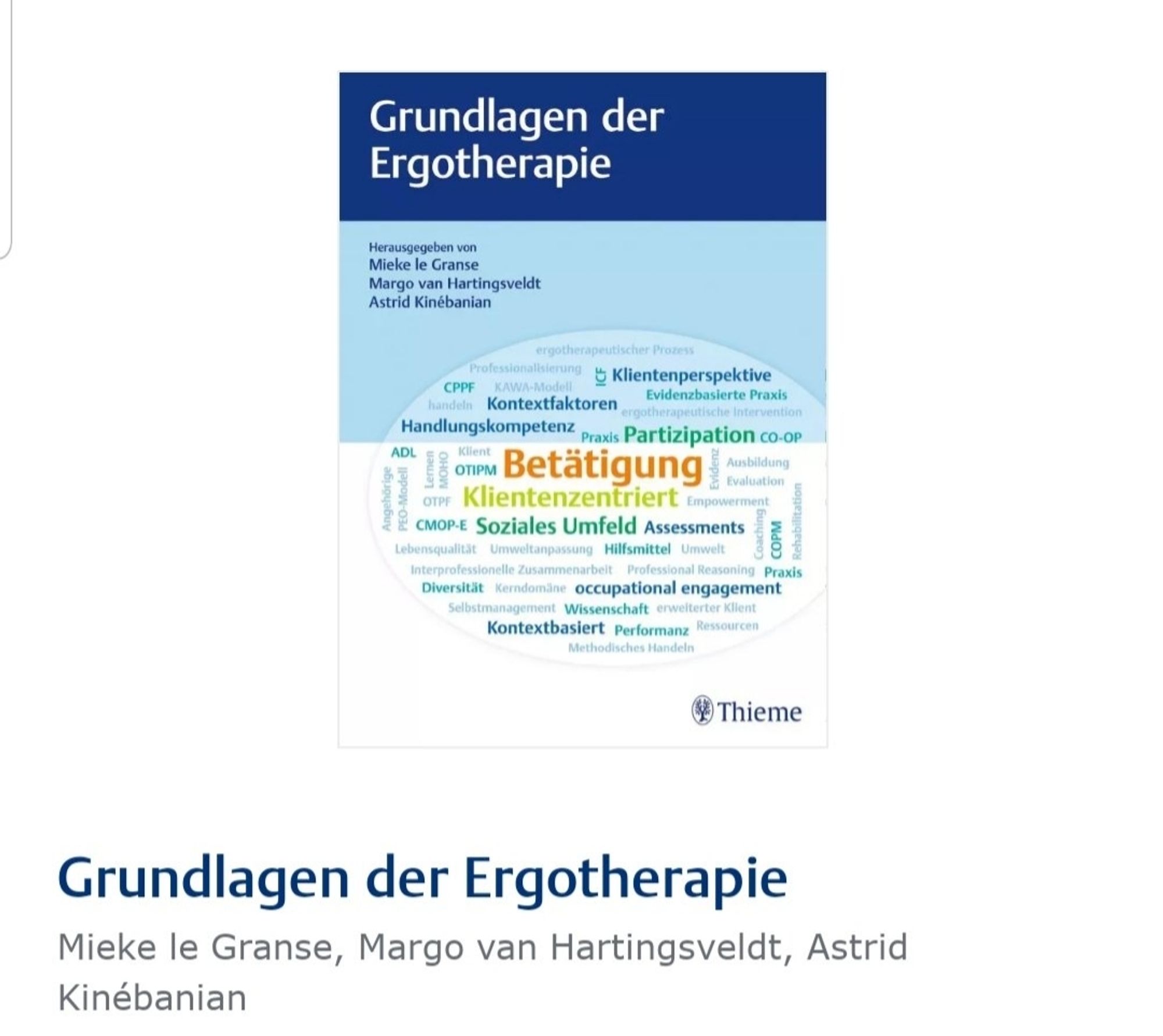 Grundlagen der Ergotherapie