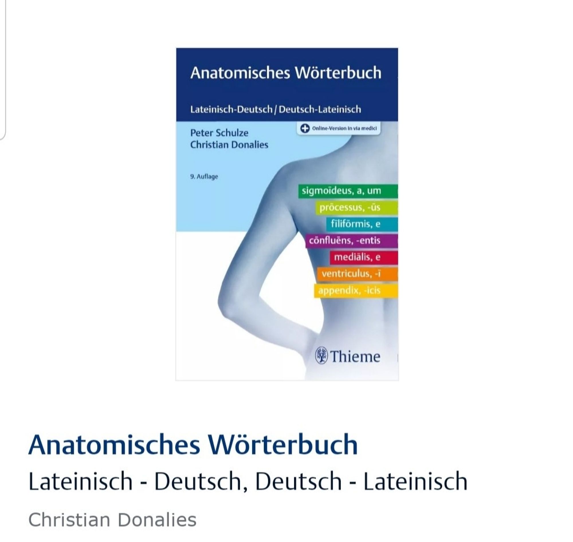 Anatomisches Wörterbuch