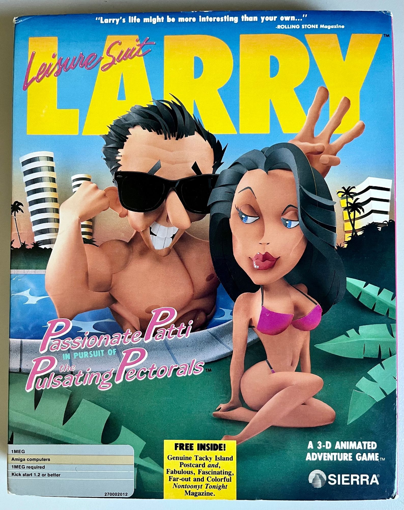 Larry 3 Cover für Amiga