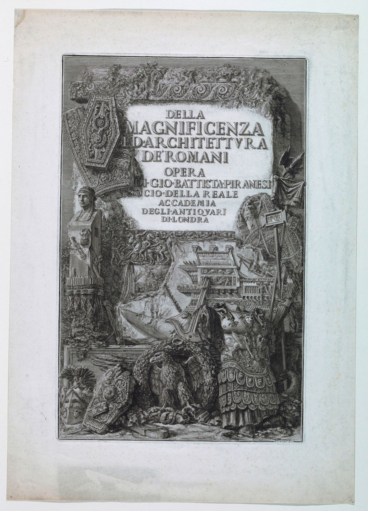 Frontispiece: Della Magnificenza Ed. Architettura Dei Romani