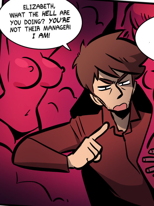 Manager seth is tearing thru a fantasy of big tiddy party people with a bunch of wet blanket business talk.