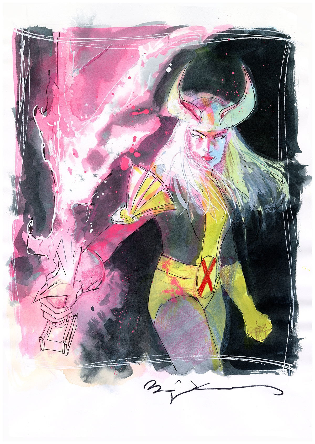 Illyana Rasputin a.k.a Magik by Bill Sienkiewicz