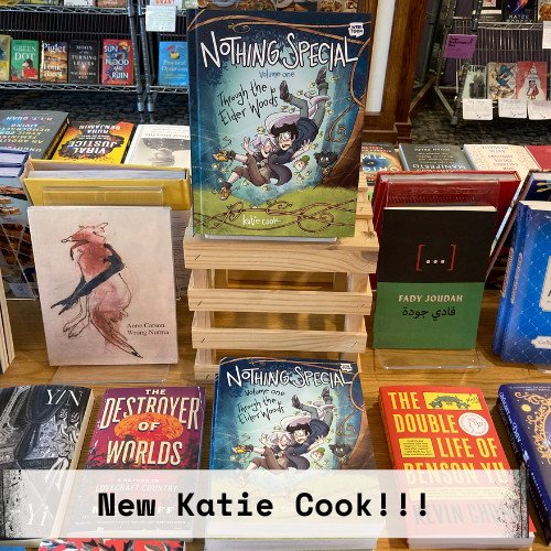 4. A display prominently featuring Nothing Special by Katie Cook.