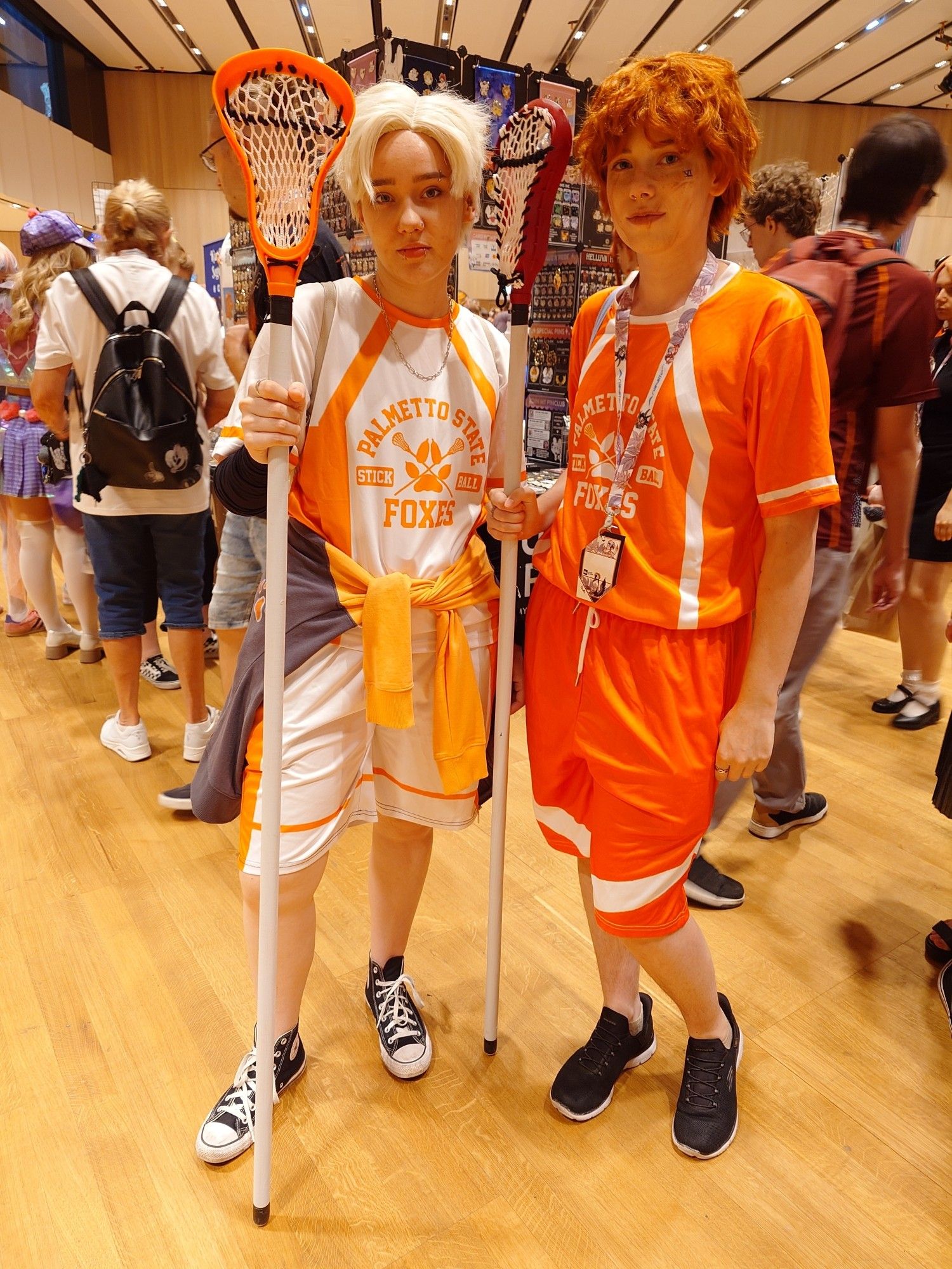 Two All for the Game cosplayers