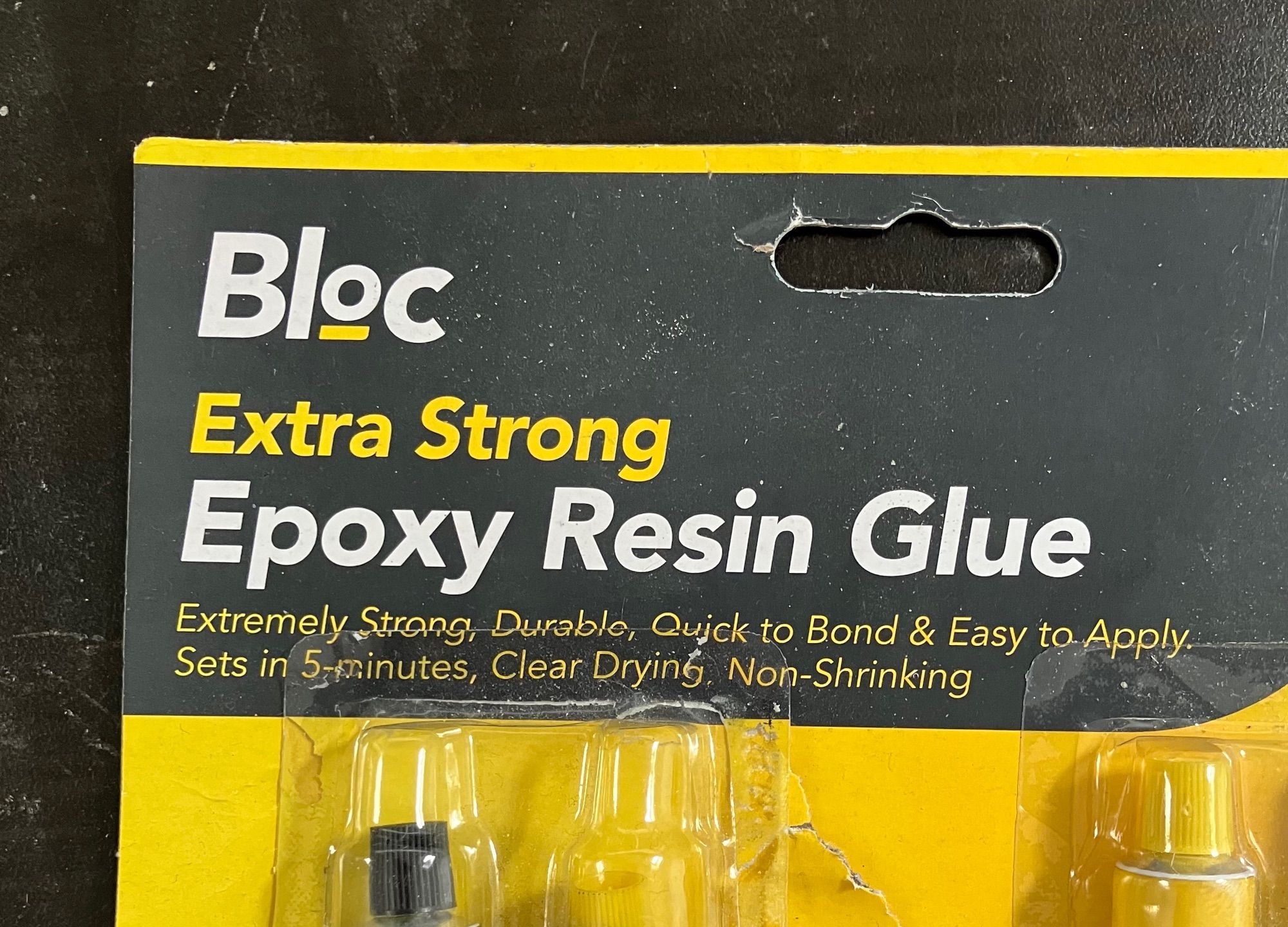 packaging for: Bloc extra strong epoxy resin glue 