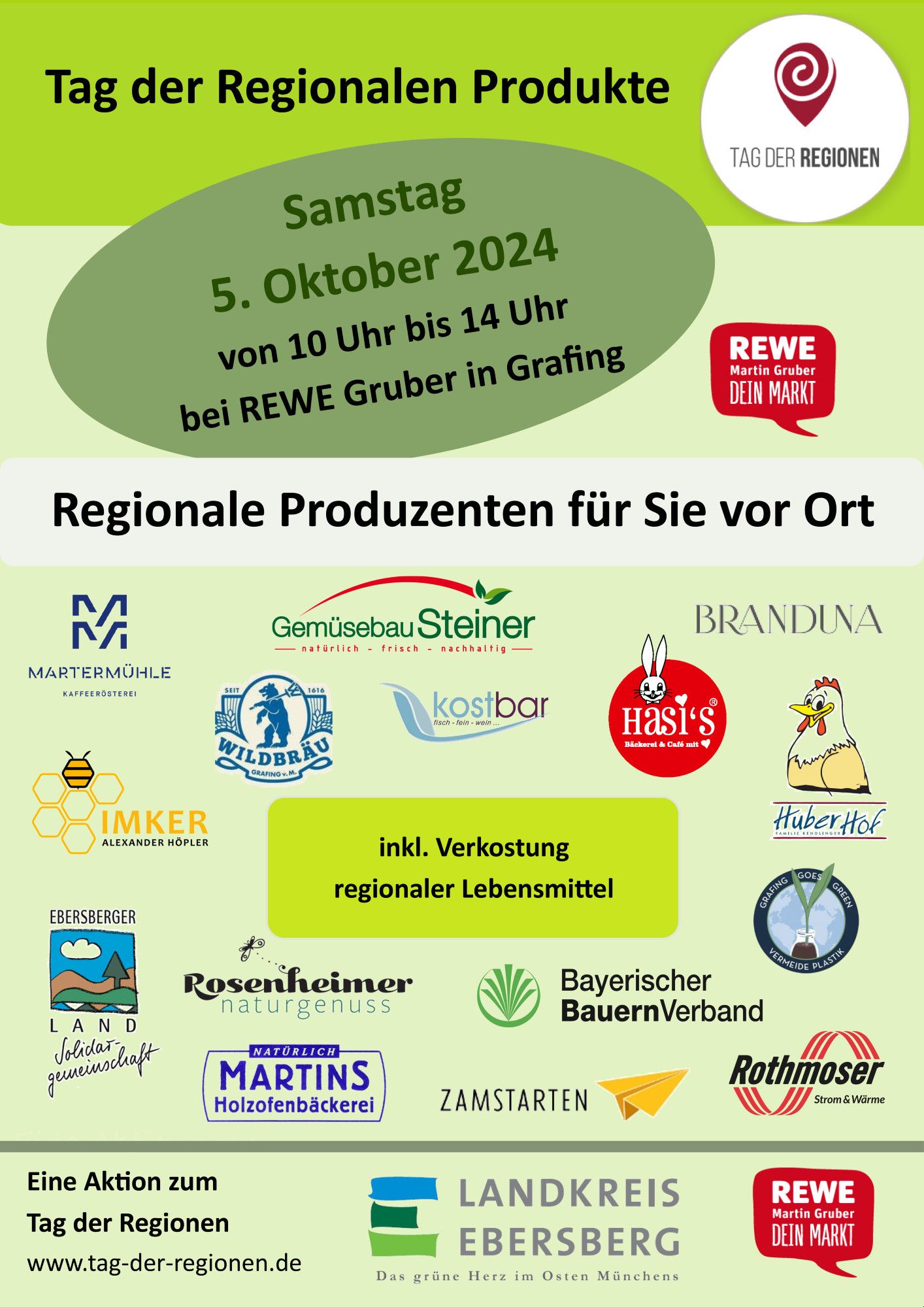 Flyer Tag der Regionalen Produkte