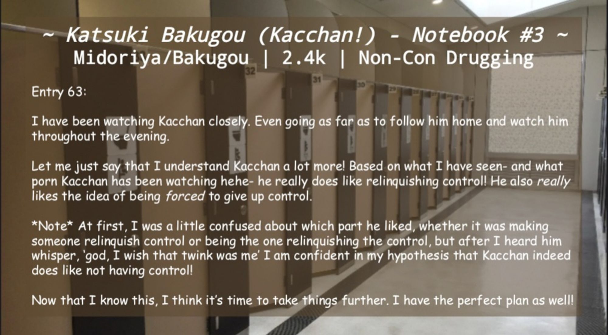 Summary for Katsuki Bakugou (Kacchan) notebook number three by why is this my life