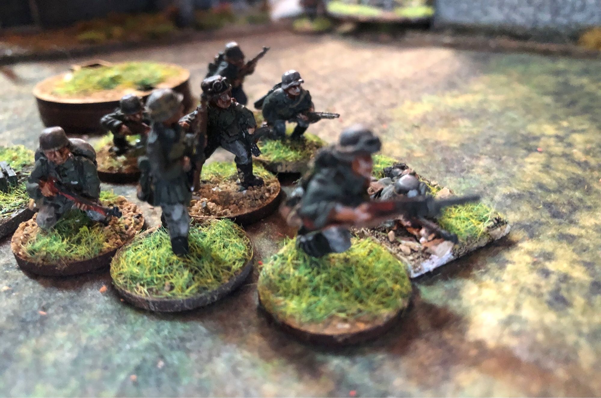 Chain of Command, 20mm Miniatures Wargames, World War II, Gorre, 25 May 1940. Motorcycle Reconnaissance Troops.