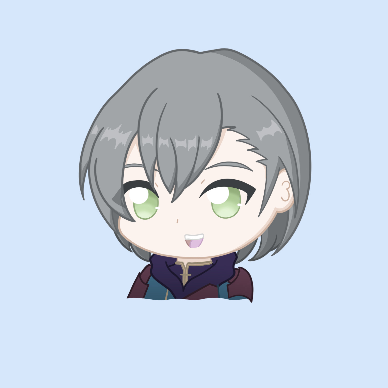 A chibi version of Ashe Ubert (from Fire Emblem: Three Houses)